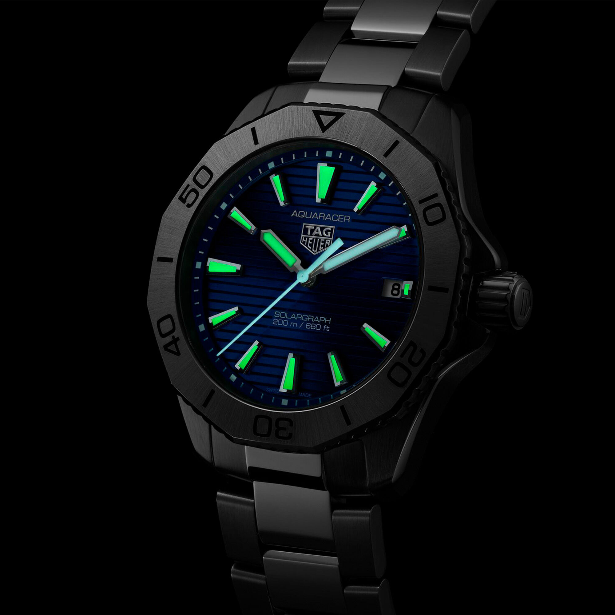 TAG Heuer Aquaracer Professional 200 Solargraph 40 mm Stainless
